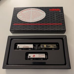 Marklin Z Gauge Set of 3 Box Cars. NIB. Limited Edition